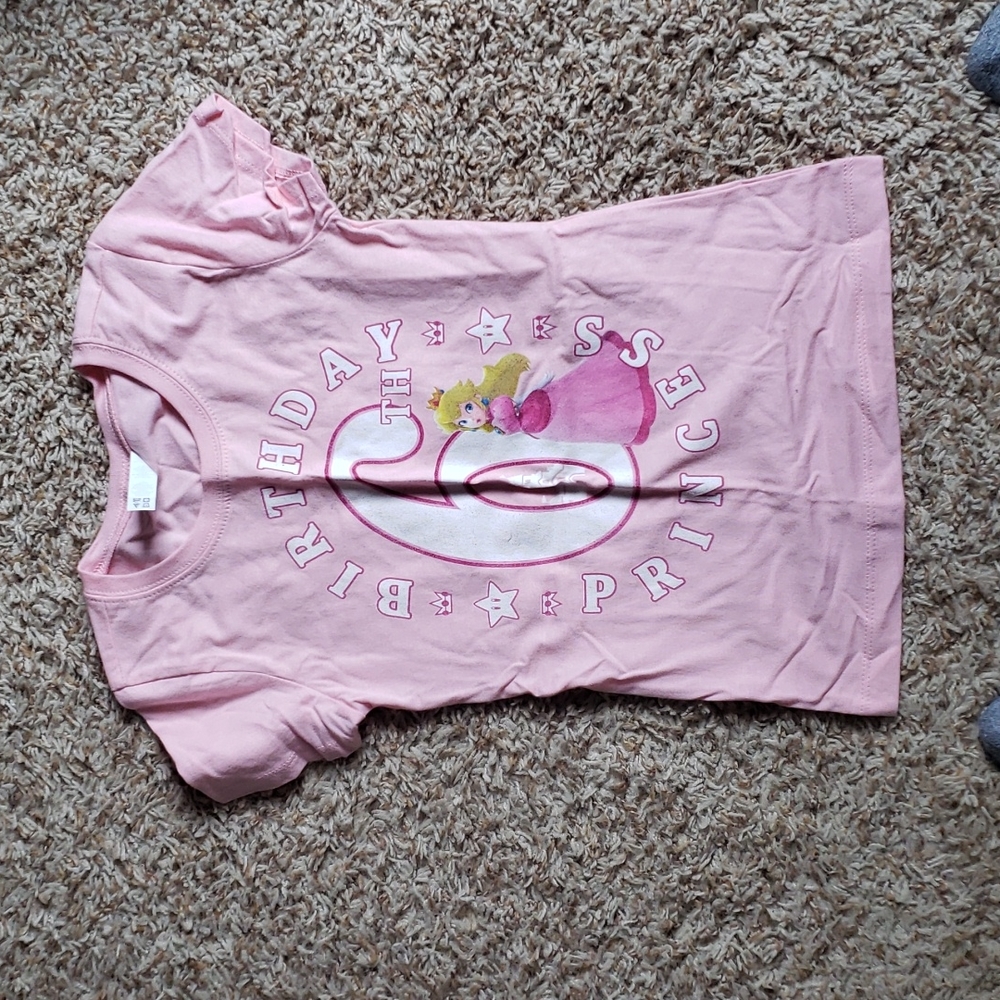 Super Mario 6th birthday shirt